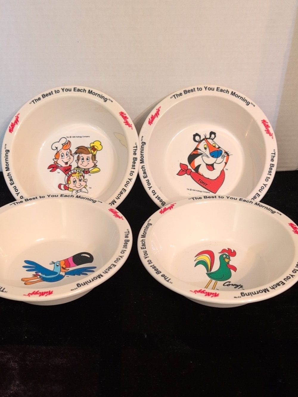 New 1995 Kellogg Cereal Bowls
